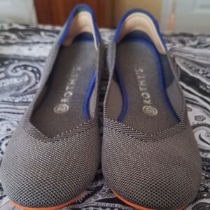 Rothy's Charcoal and Cobalt Flats